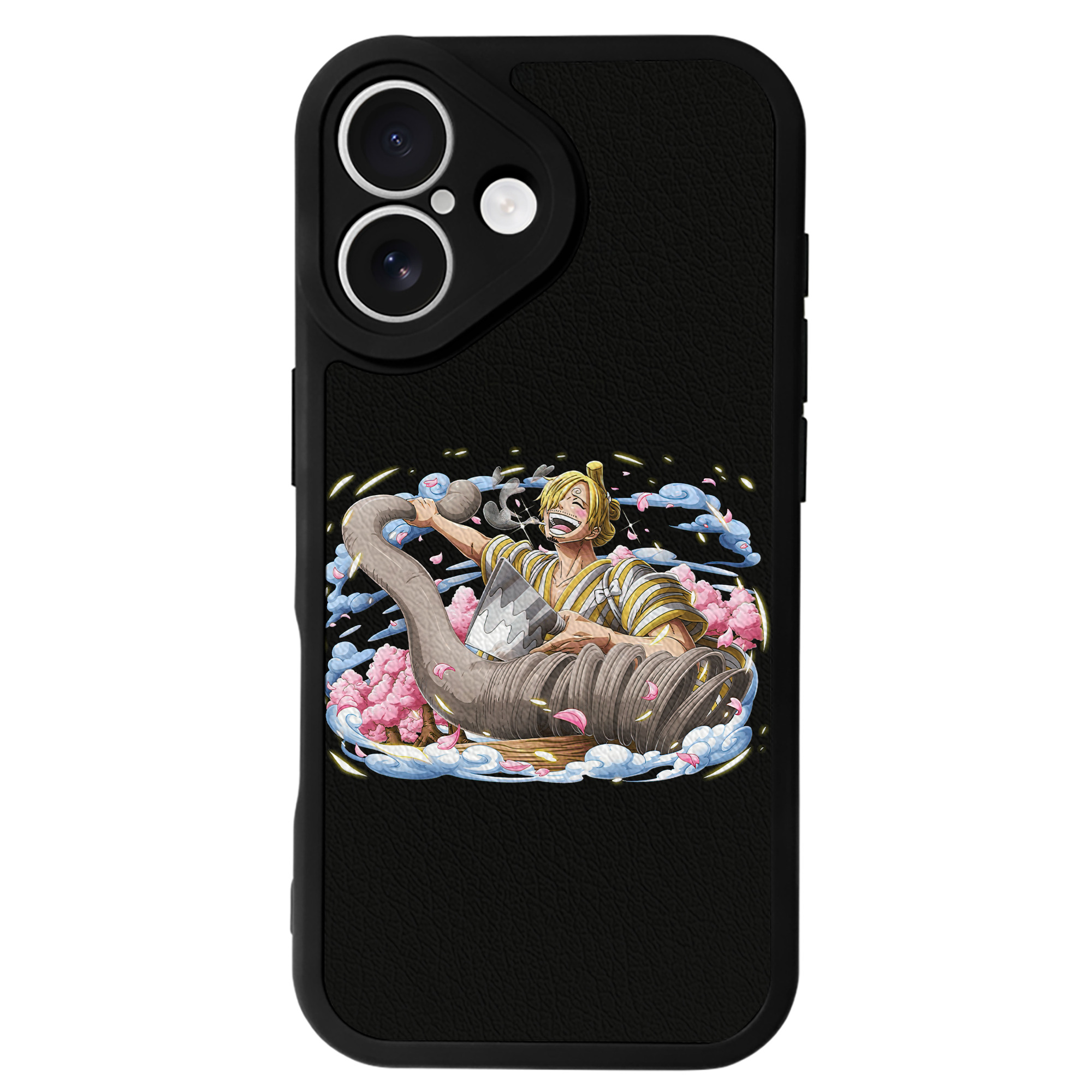 （画像用） ワンピース サンジ ONE PIECE Sanji 【iPhone 16シリーズ対応】シリコンスマホケース（レザー調） 材質：シリコン